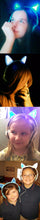 Load image into Gallery viewer, Adorable Glowing Cat Ears Headphones - allaboutkidsstuff.com