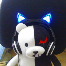 Load image into Gallery viewer, Adorable Glowing Cat Ears Headphones - allaboutkidsstuff.com