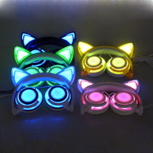 Load image into Gallery viewer, Adorable Glowing Cat Ears Headphones - allaboutkidsstuff.com