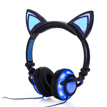 Load image into Gallery viewer, Adorable Glowing Cat Ears Headphones - allaboutkidsstuff.com
