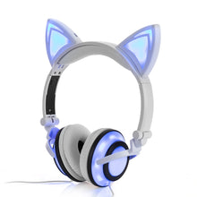 Load image into Gallery viewer, Adorable Glowing Cat Ears Headphones - allaboutkidsstuff.com