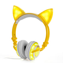 Load image into Gallery viewer, Adorable Glowing Cat Ears Headphones - allaboutkidsstuff.com