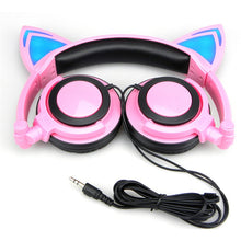 Load image into Gallery viewer, Adorable Glowing Cat Ears Headphones - allaboutkidsstuff.com