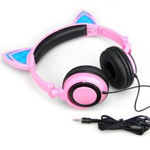 Load image into Gallery viewer, Adorable Glowing Cat Ears Headphones - allaboutkidsstuff.com