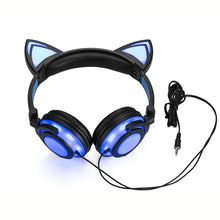 Load image into Gallery viewer, Adorable Glowing Cat Ears Headphones - allaboutkidsstuff.com