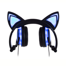 Load image into Gallery viewer, Adorable Glowing Cat Ears Headphones - allaboutkidsstuff.com