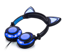 Load image into Gallery viewer, Adorable Glowing Cat Ears Headphones - allaboutkidsstuff.com