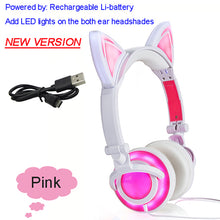 Load image into Gallery viewer, Adorable Glowing Cat Ears Headphones - allaboutkidsstuff.com