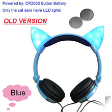 Load image into Gallery viewer, Adorable Glowing Cat Ears Headphones - allaboutkidsstuff.com