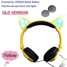 Load image into Gallery viewer, Adorable Glowing Cat Ears Headphones - allaboutkidsstuff.com