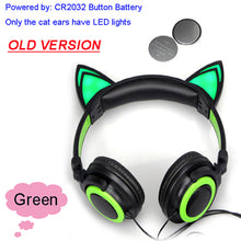 Load image into Gallery viewer, Adorable Glowing Cat Ears Headphones - allaboutkidsstuff.com