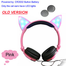 Load image into Gallery viewer, Adorable Glowing Cat Ears Headphones - allaboutkidsstuff.com