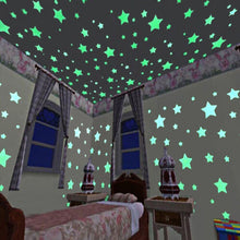 Load image into Gallery viewer, Kids Luminous Glow In The Dark Stars Stickers - allaboutkidsstuff.com