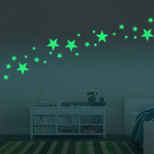 Load image into Gallery viewer, Kids Luminous Glow In The Dark Stars Stickers - allaboutkidsstuff.com